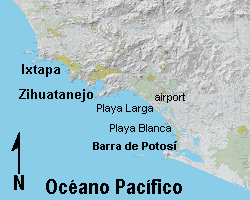 Mapas de la región de Zihuatanejo-Ixtapa