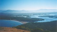 Vista de la Barra de Potos&iacute; desde la cima del Cerro de Guamilule